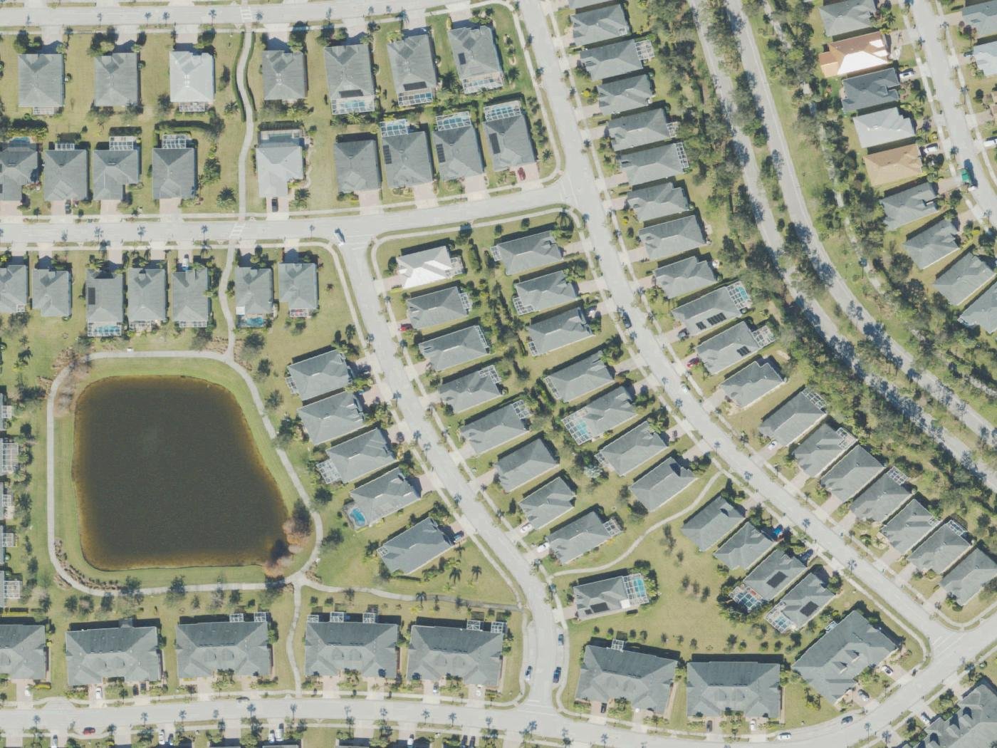 Neighborhood aerial near Martha's House